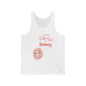 I Want To Be Cute and Dainty Chibi Gym Barbie Tammi Gachi Tanktop