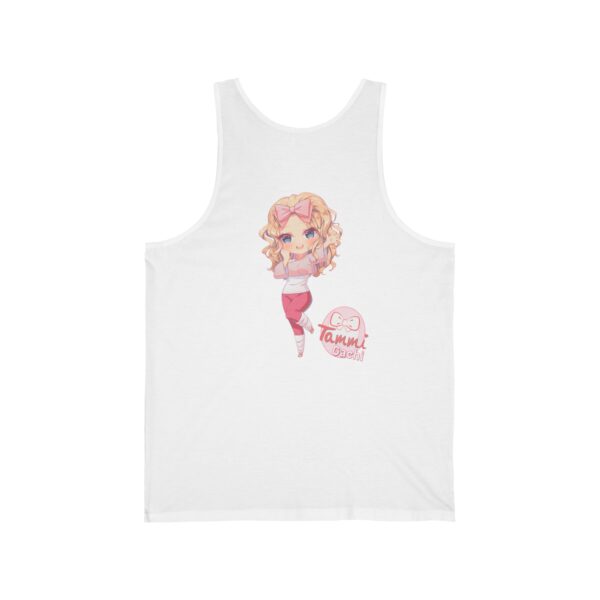I Want To Be Cute and Dainty Chibi Gym Barbie Tammi Gachi Tanktop - Image 3